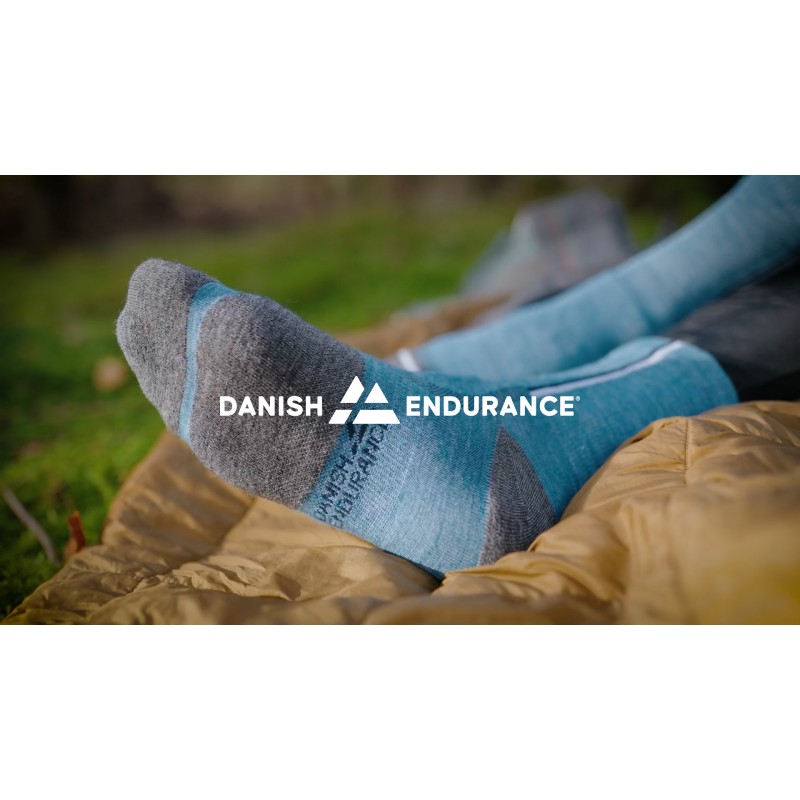 DANISH ENDURANCE 메리노 울 사이클링 양말, 따뜻한 자전거 양말, 남성 및 여성, 2팩