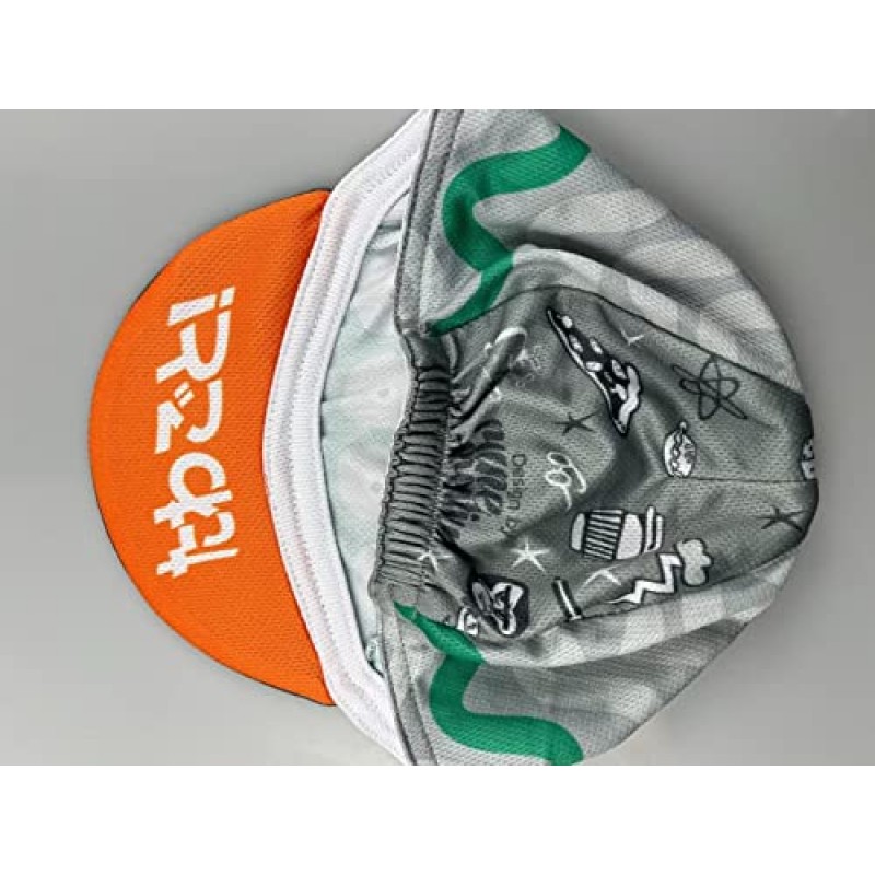 Bikingbros Funny Cycling Cap - 폴리에스테르 해골 사이클링 모자 언더 헬멧 - 카툰 사이클링 헬멧 라이너 통기성 및 땀 흡수