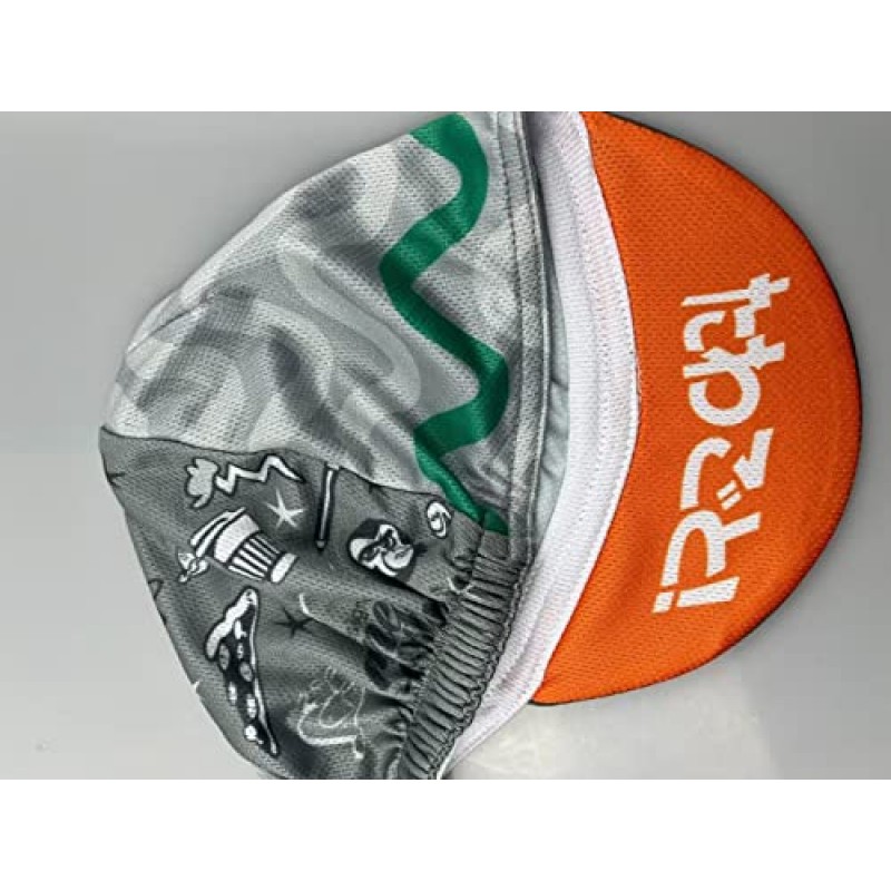 Bikingbros Funny Cycling Cap - 폴리에스테르 해골 사이클링 모자 언더 헬멧 - 카툰 사이클링 헬멧 라이너 통기성 및 땀 흡수