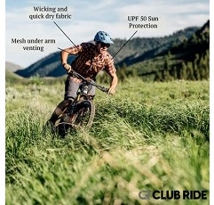 Club Ride Apparel 뉴 웨스트 사이클링 셔츠 - 남성용 짧은 소매 사이클링 져지