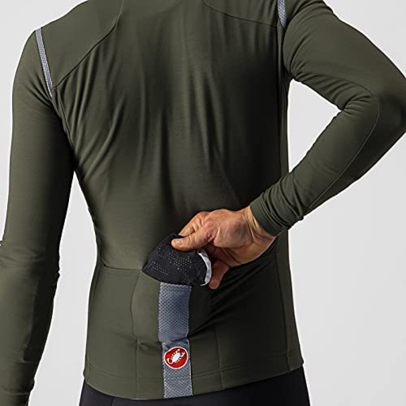 Castelli 남성용 비상 2 레인 재킷 도로 및 자갈 자전거 타기 I 사이클링용