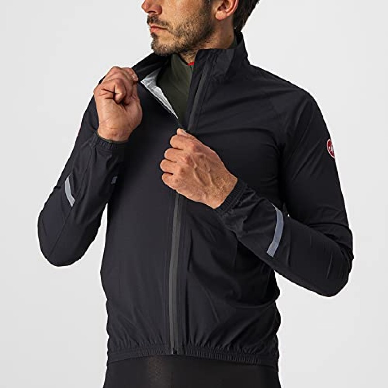 Castelli 남성용 비상 2 레인 재킷 도로 및 자갈 자전거 타기 I 사이클링용