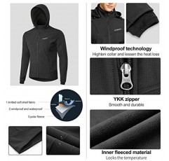 INBIKE 남성용 겨울 소프트쉘 재킷, 방풍 및 따뜻함, 사이클링, 하이킹 및 기타 야외 활동에 이상적