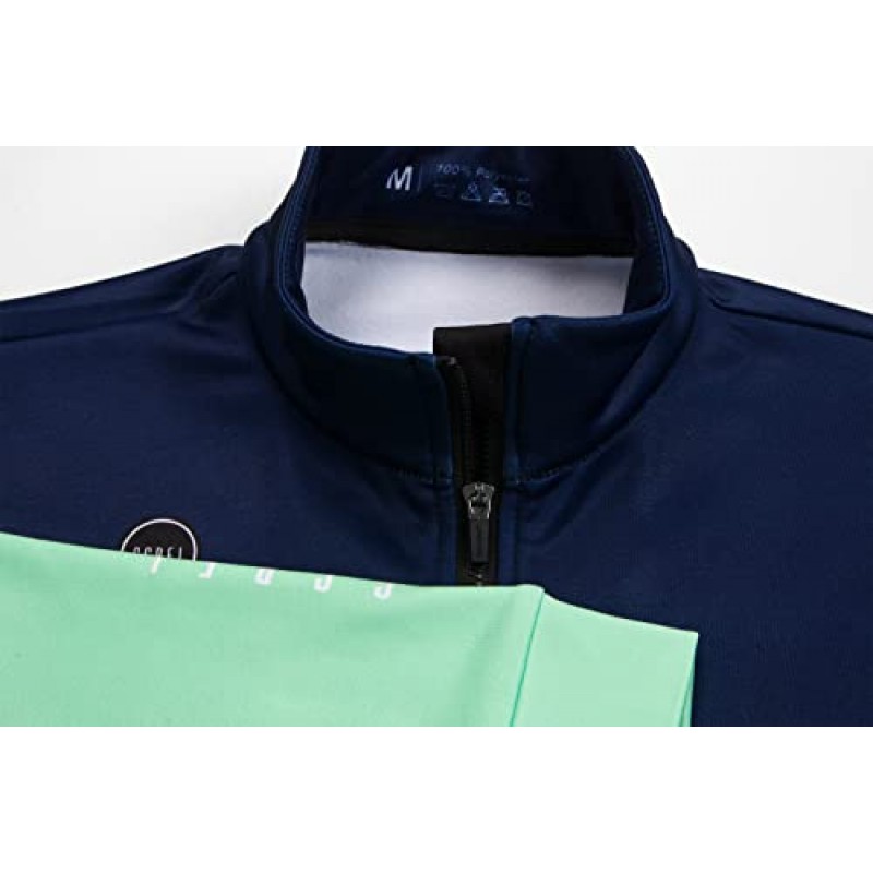 GCRFL 겨울 사이클링 키트 남성용 사이클링 저지 세트 긴 소매 저지 자전거 바지 사이클링 의류 Softshell Windbreaker