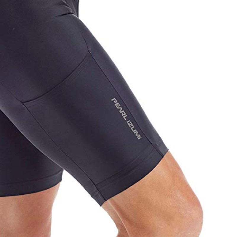 PEARL IZUMI 남성용 원정 사이클링 턱받이 반바지, 실리콘 커프스 & 허벅지 카고 포켓