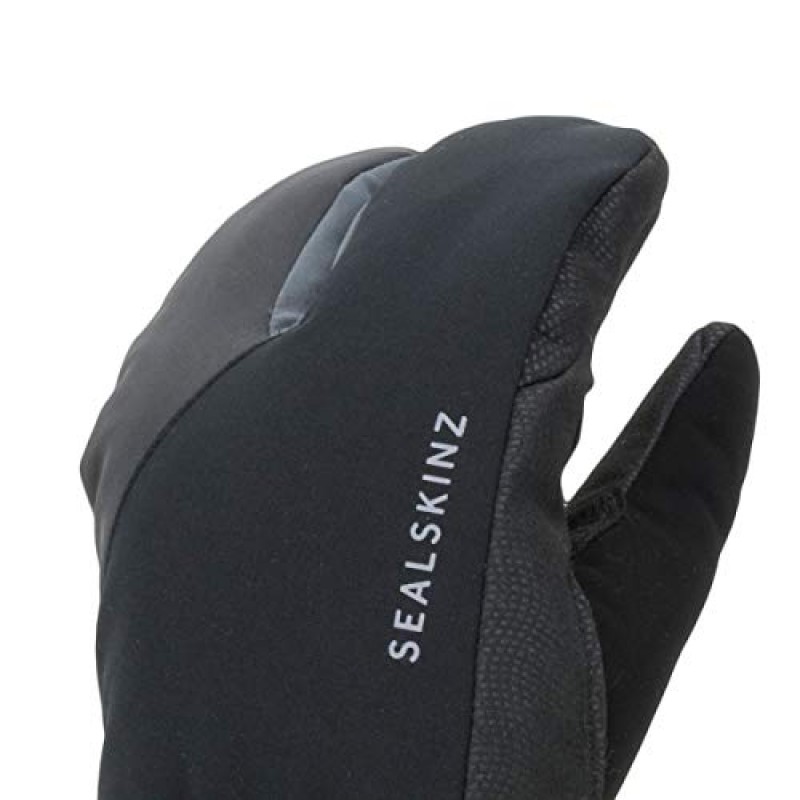 SEALSKINZ 남녀공용 방수 혹한기 사이클 스플릿 핑거 장갑
