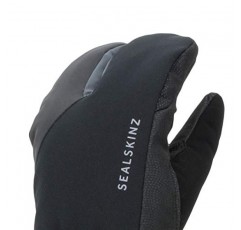 SEALSKINZ 남녀공용 방수 혹한기 사이클 스플릿 핑거 장갑