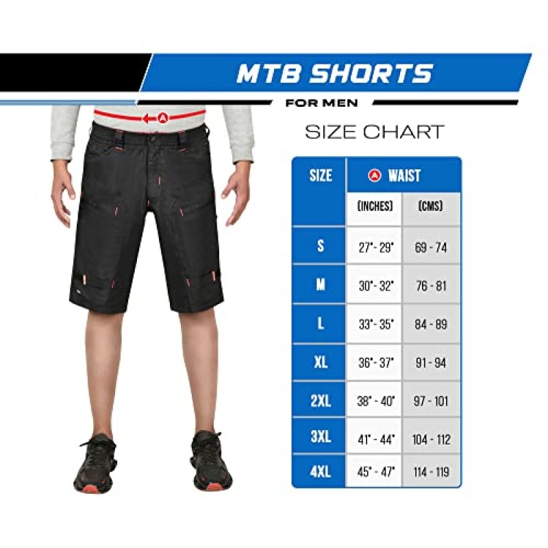 Urban Cycling Apparel 싱글 트래커-산악 자전거 카고 반바지, G-Tex 패딩 언더쇼츠 포함