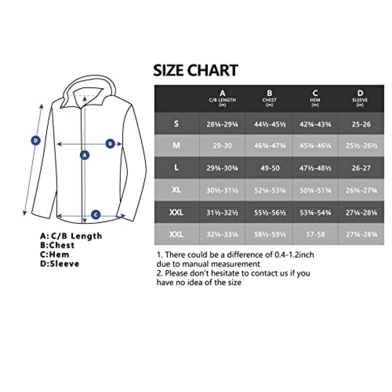 Little Donkey Andy 남성용 방수 러닝 사이클링 레인 자켓 반사 레인 코트 Packable Windbreaker-Removable Hood