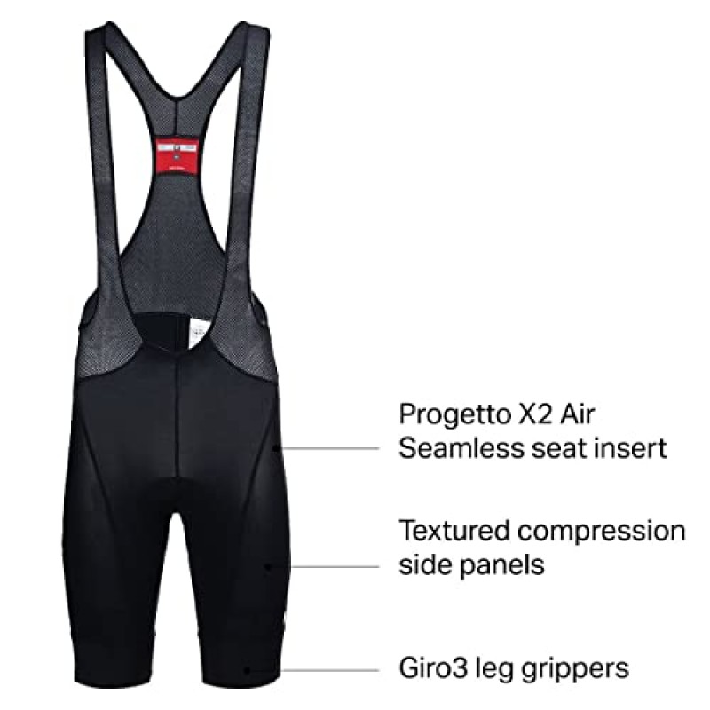 Castelli 남성용 Endurance 3 로드 및 그래블 바이킹용 빕숏 l 사이클링