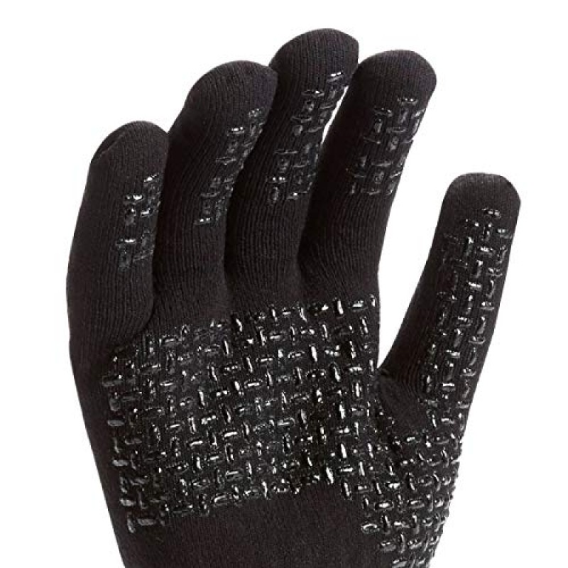 SEALSKINZ 남녀공용 방수 전천후 울트라 그립 니트 건틀릿 장갑