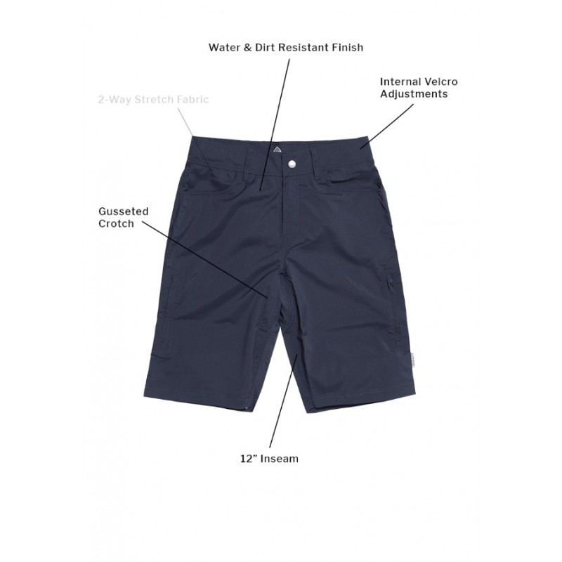 Club Ride Apparel 남성용 마운틴 서프 12인치 사이클링 반바지 - 남성용 바이킹 반바지 - 블랙 - 특대형