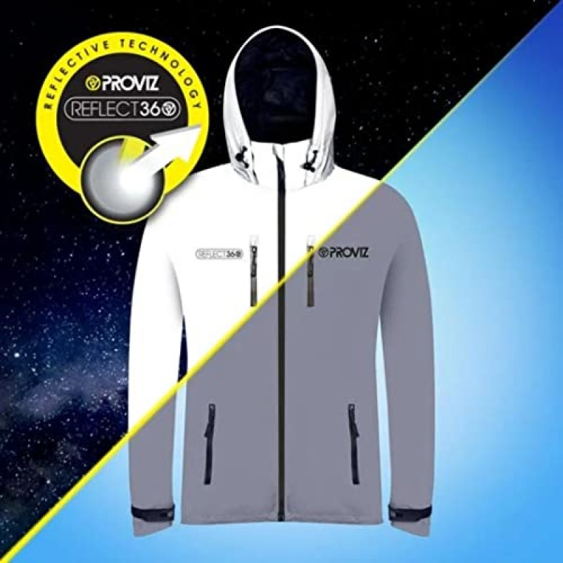 Proviz 남성 REFLECT360 아웃도어 재킷, 실버