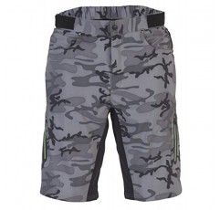 Zoic 남성용 Ether Camo 산악 자전거 MTB 사이클 라이딩 짧은 릴렉스핏 12인치 밑아래, UPF 50+