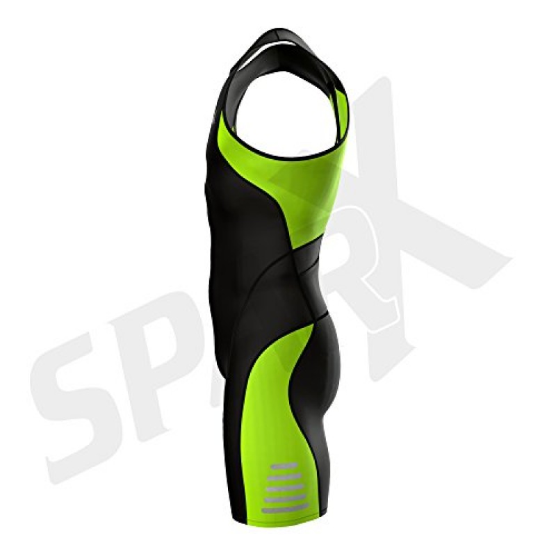 Sparx 남성용 엘리트 트라이애슬론 슈트 트라이슈트 SpeedSuit 스킨수트 수영-자전거 달리기 트라이애슬론 레이스 슈트