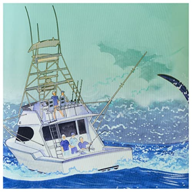 Guy Harvey 남성용 긴소매 퍼포먼스 셔츠(UPF 50+ 자외선 차단 기능 포함)