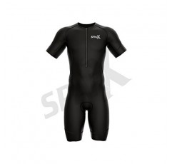Sparx 남성용 엘리트 소매 트라이애슬론 슈트 반소매 TriSuit SpeedSuit 스킨수트 수영-자전거 달리기