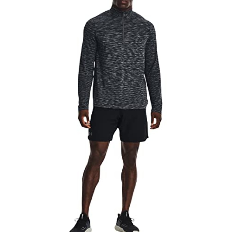 Under Armour 남성 UA 심리스 1/2 지퍼 긴소매 탑 셔츠