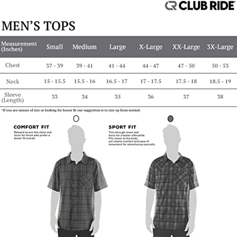Club Ride Apparel Go Long - 남성용 플란넬 긴소매 셔츠