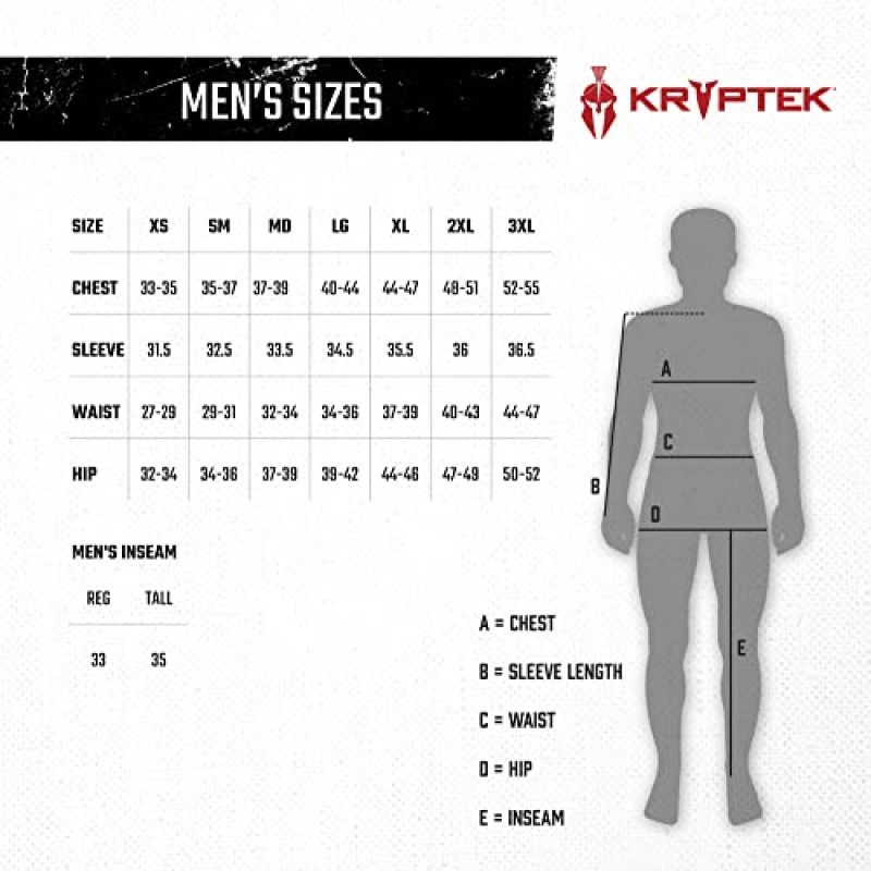 Kryptek 남성용 Hyperion 긴팔 크루