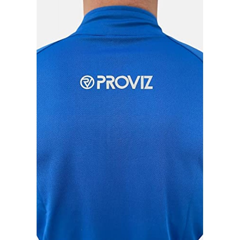 Proviz 클래식 남성용 스포츠 티셔츠, 러닝/사이클링용 긴 소매 반사 통기성 액티브웨어 탑