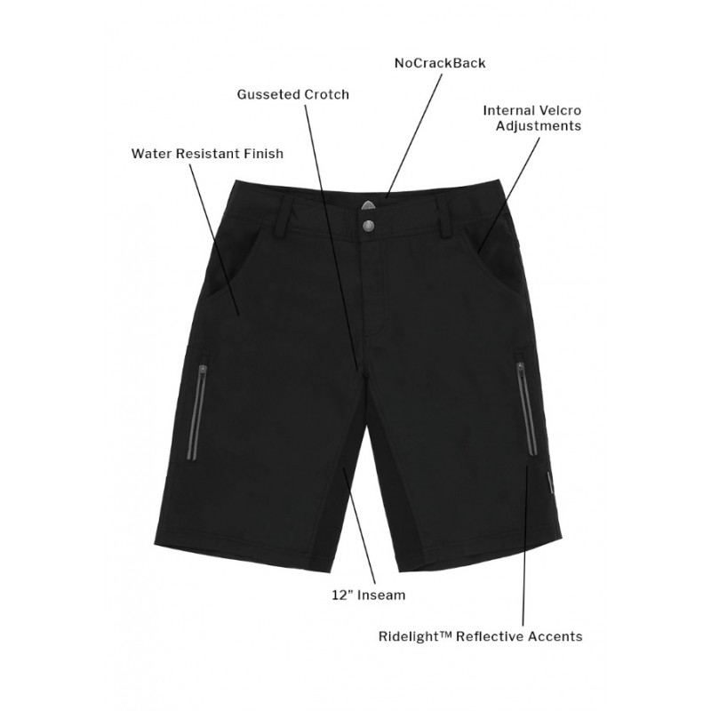 Club Ride Apparel Fuze 레벨 2 샤무아 사이클링 반바지 - 탈부착 가능한 샤무아 라이너가 있는 남성용 바이킹 반바지