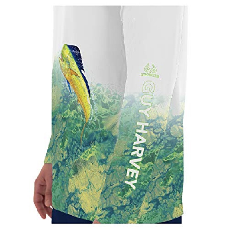 Guy Harvey 남성용 긴소매 퍼포먼스 셔츠(UPF 50+ 자외선 차단 기능 포함)