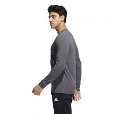 adidas 남성용 기본 스포츠 배지 긴팔 티셔츠