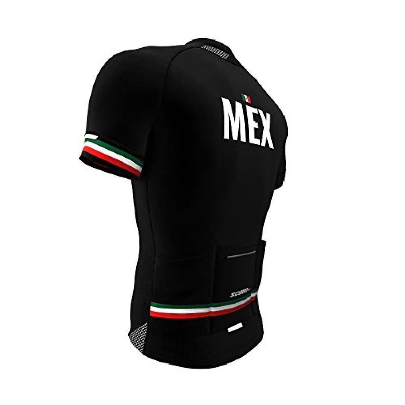 남성용 Mexico Code 반팔 사이클링 PRO 져지