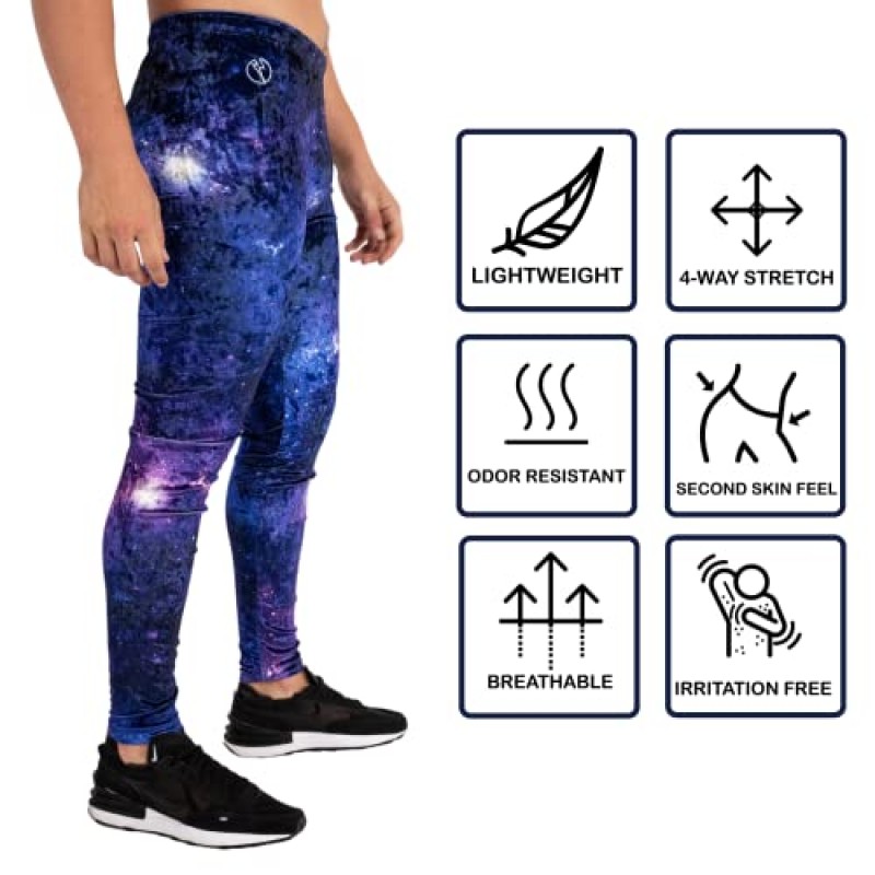 Kapow Meggings 벨벳 소재 남성 레깅스