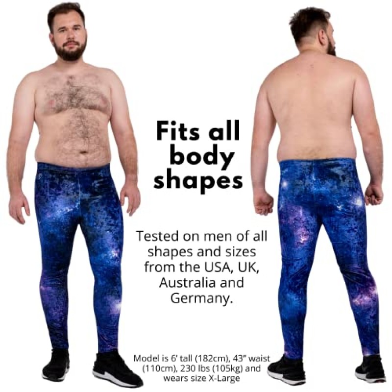 Kapow Meggings 벨벳 소재 남성 레깅스