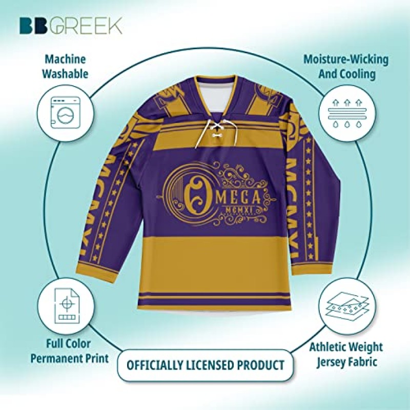 Bad Bananas BBGreek Omega Psi Phi Fraternity Paraphernalia - 운동용 하키 저지 - 컬렉션 - 공식 공급업체