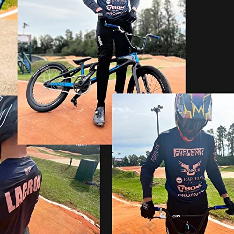 FORBEMK 남성용 산악 자전거 사이클링 자전거 타기 MTB 바지, 빠른 건조 경량 통기성 BMX 내리막 자전거 바지