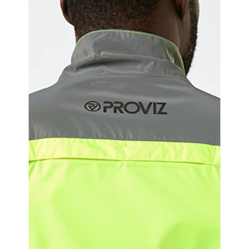 Proviz 남성용 Nightrider 반사 방수 사이클링 재킷 고가시성 통기성 사이클링 코트