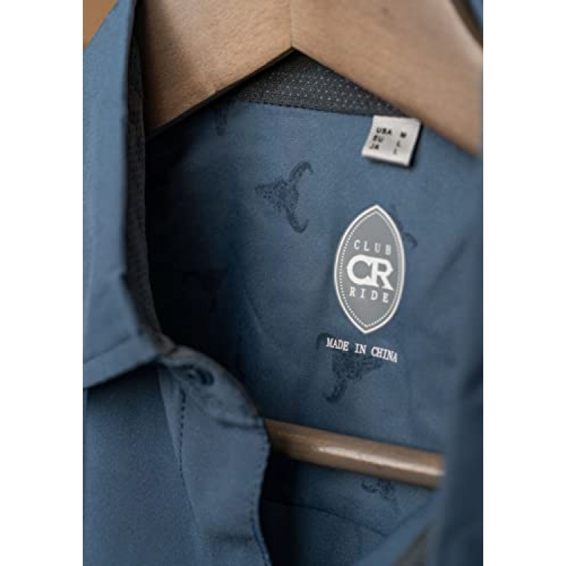 Club Ride Apparel Protocol 긴 소매 사이클링 져지 - 남성용 스냅다운 바이킹 탑