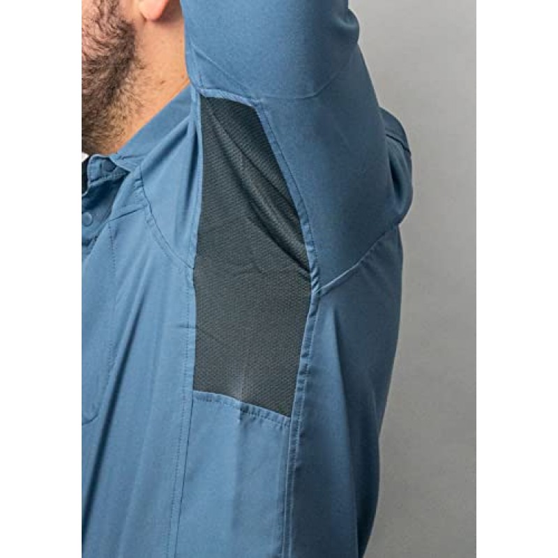 Club Ride Apparel Protocol 긴 소매 사이클링 져지 - 남성용 스냅다운 바이킹 탑