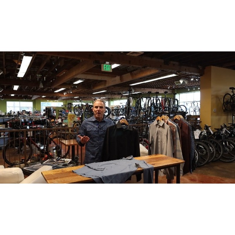 Club Ride Apparel Protocol 긴 소매 사이클링 져지 - 남성용 스냅다운 바이킹 탑