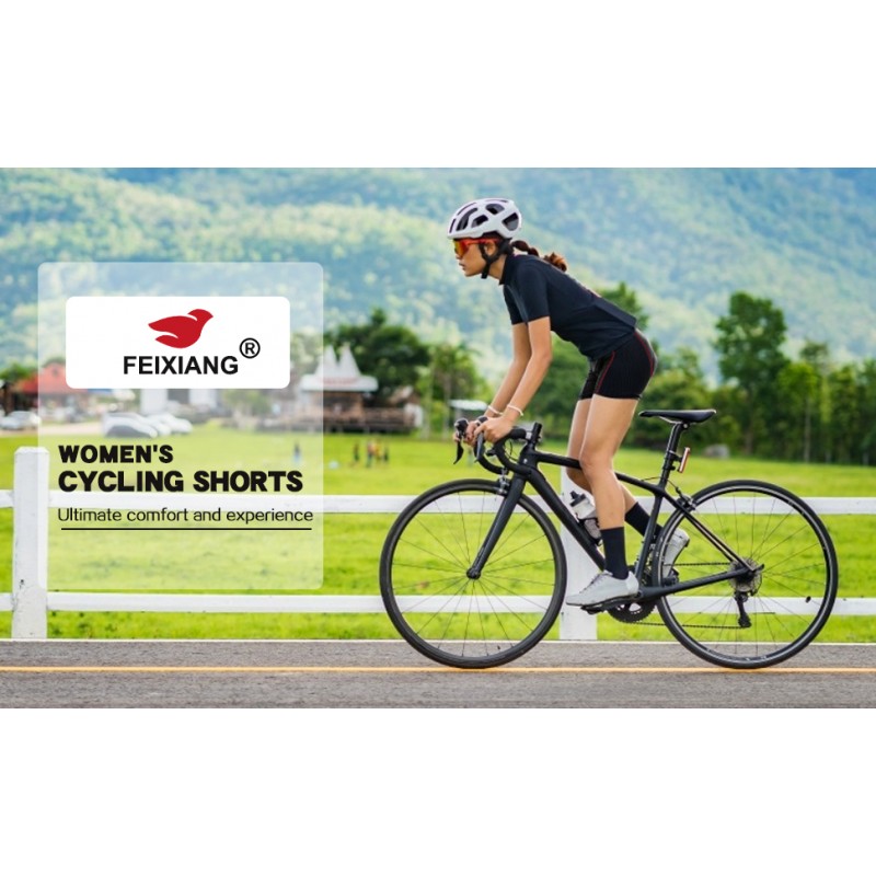 FEIXIANG 여성용 사이클링 속옷, 4D 패딩 자전거 자전거 반바지 사이클 자전거 타기 언더쇼트 MTB Mountain