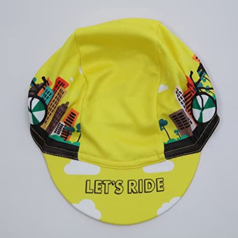 Bikingbros Funny Cycling Cap - 폴리에스테르 해골 사이클링 모자 언더 헬멧 - 카툰 사이클링 헬멧 라이너 통기성 및 땀 흡수