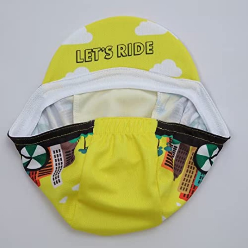 Bikingbros Funny Cycling Cap - 폴리에스테르 해골 사이클링 모자 언더 헬멧 - 카툰 사이클링 헬멧 라이너 통기성 및 땀 흡수