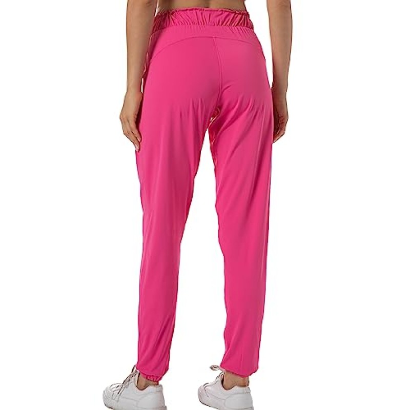 주머니가 있는 Kcutteyg Womens Joggers, 체육관, 요가, 달리기를 위한 경량 속건성 운동 운동 소프트 팬츠
