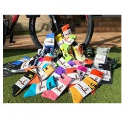 RUMVO SPORT 여성용 및 남성용 압축 양말 - 사이클링 양말 - 견고한 압축 핏을 갖춘 여성용 러닝 양말
