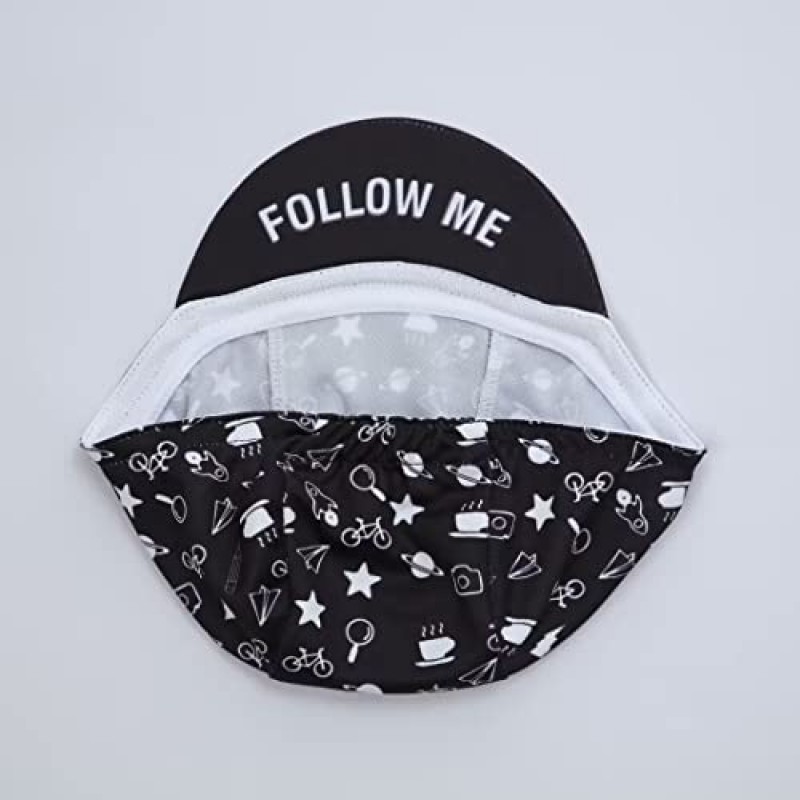 Bikingbros MTB 사이클링 캡 - 폴리에스테르 로드 사이클링 모자 언더 헬멧 - 사이클링 헬멧 라이너 통기성 및 땀 흡수