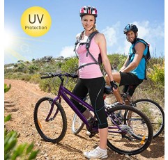 4ucycling 패딩 자전거 반바지 여성|3/4 |긴 스타킹|3D|UPF 50+ 여성용 자전거 바지 여성용 사이클링