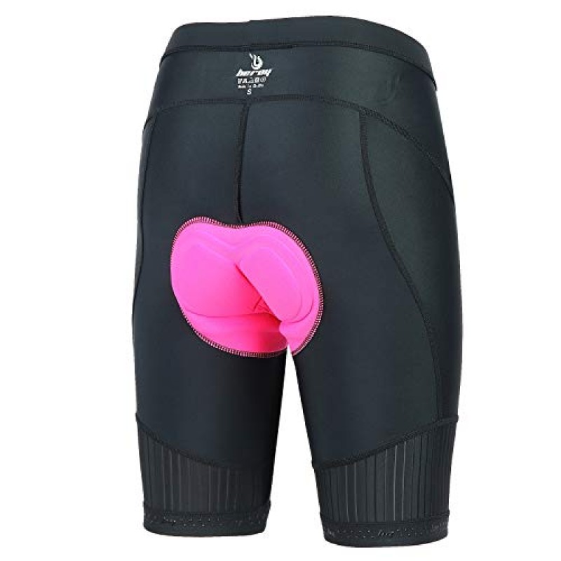 beroy 여성용 통기성 자전거 반바지, 3D 젤 패드가 있는 사이클링 반바지
