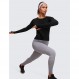 CRZ 요가 Womens Seamless Ribbed Workout 긴 소매 셔츠 Quick Dry Gym Athletic Tops 통기성 러닝 셔츠