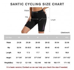 Santic 여성용 사이클링 자전거 반바지 패딩 자전거 통기성 스타킹