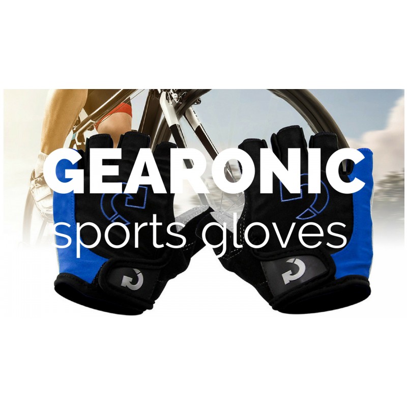 GEARONIC 사이클링 장갑 남성용 미끄럼 방지 산악 자전거 장갑 통기성 폼 패딩 자전거 장갑 충격 흡수 MTB 자전거 장갑 반/전체 손가락 Guantes
