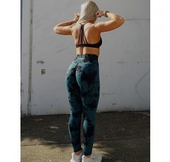 AUROLA 여성용 파워 운동 레깅스 Tummy Control Squat Proof 늑골이있는 두꺼운 매끄러운 Scrunch Active Pants