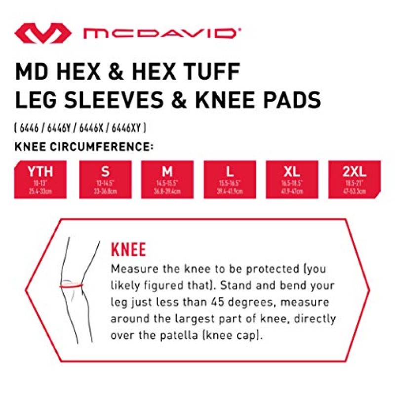 McDavid BasMcDavid 농구 양면 무릎 슬리브(HEX 패딩 포함). 다리 압박 슬리브(패드 2개) 카모/블랙 - 소형